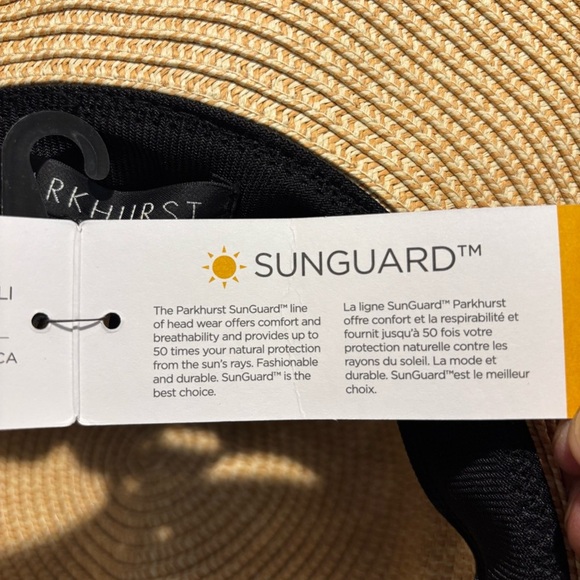 PARKHURST 100% Paper Sandguard in Sand Mix Colour Wide-Brim Hat NEW WITH TAG - Picture 8 of 11